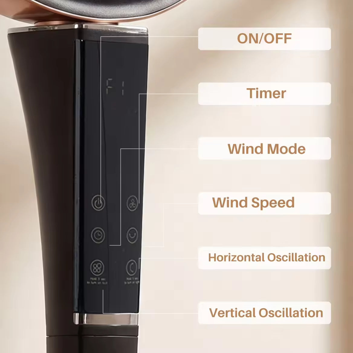 20dB Quiet Pedestal Fan with Remote, 15 Speeds, 5 Modes & LED Night Light