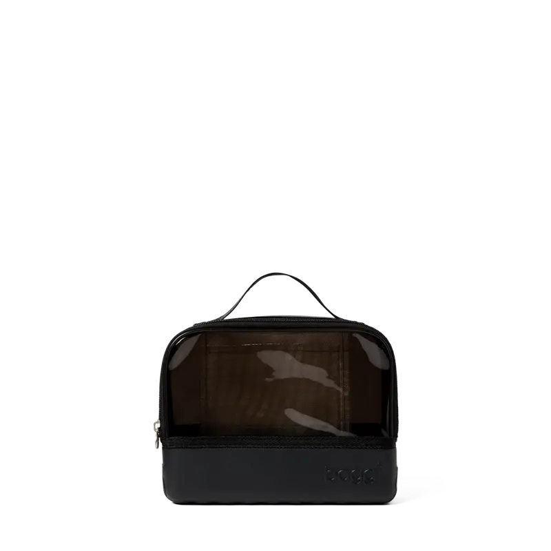 Clear Top Travel Cosmetic Bag for Toiletries & Makeup