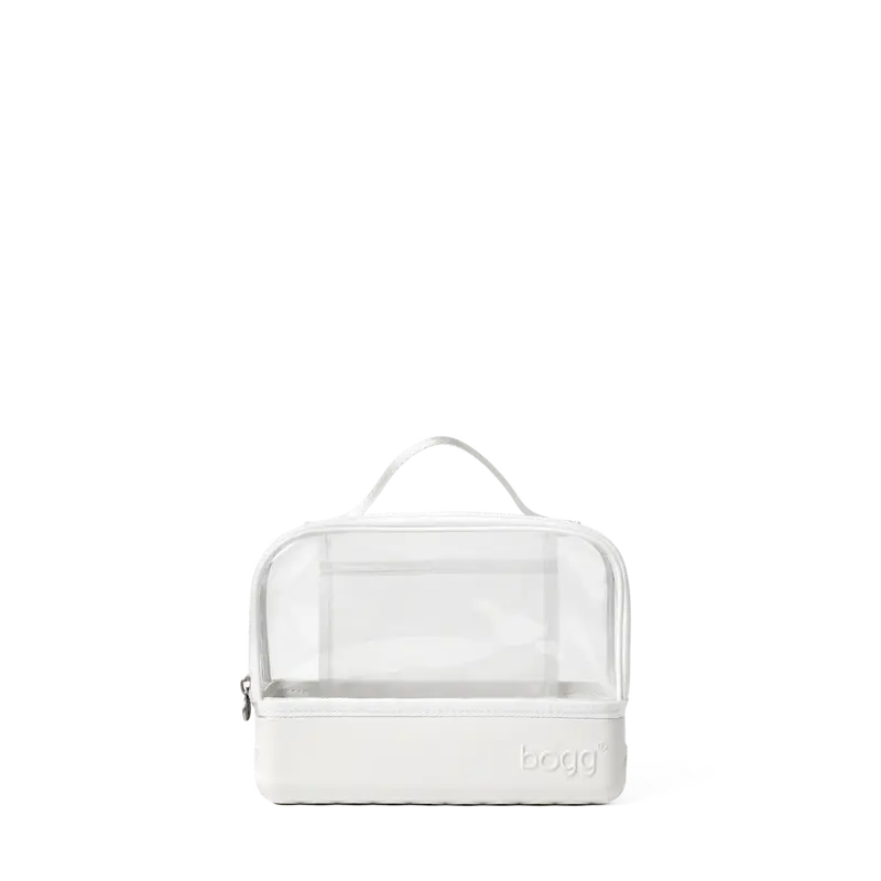 Clear Top Travel Cosmetic Bag for Toiletries & Makeup