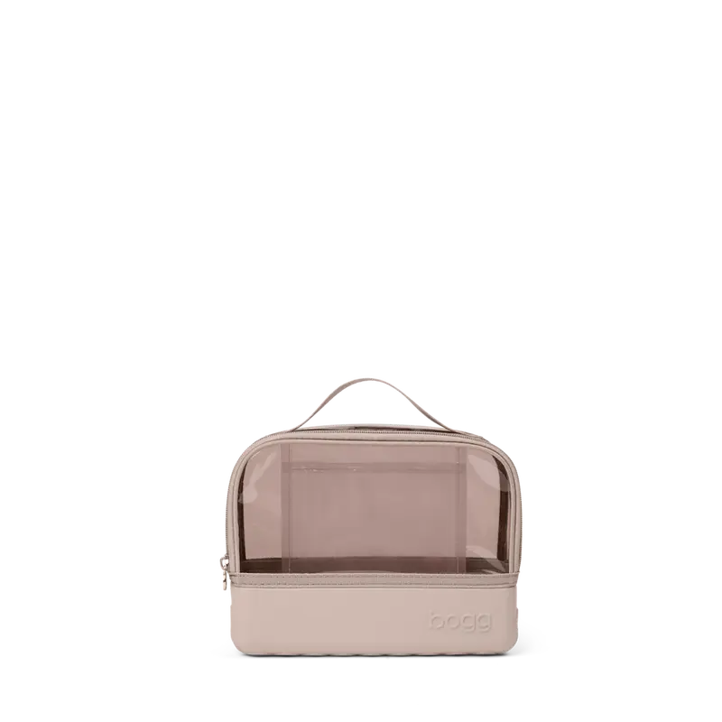 Clear Top Travel Cosmetic Bag for Toiletries & Makeup