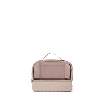 Clear Top Travel Cosmetic Bag for Toiletries & Makeup