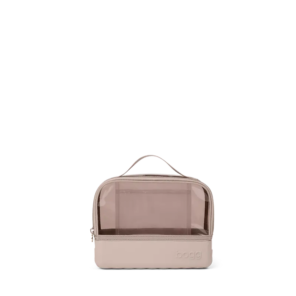 Clear Top Travel Cosmetic Bag for Toiletries & Makeup