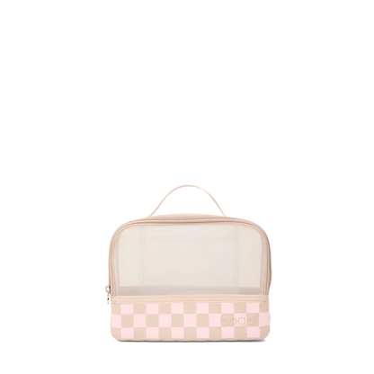 Clear Top Travel Cosmetic Bag for Toiletries & Makeup