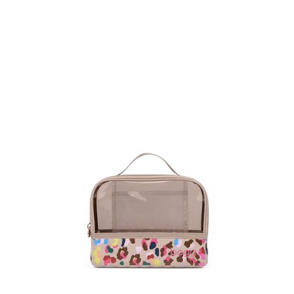 Clear Top Travel Cosmetic Bag for Toiletries & Makeup