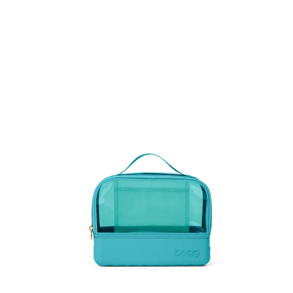 Clear Top Travel Cosmetic Bag for Toiletries & Makeup