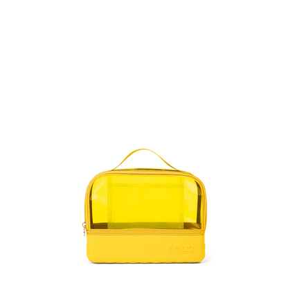 Clear Top Travel Cosmetic Bag for Toiletries & Makeup