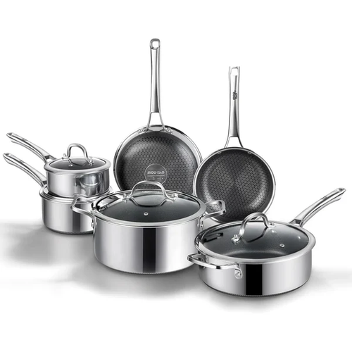 10 Pcs Hybrid Stainless Steel Cookware Sets