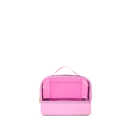 Clear Top Travel Cosmetic Bag for Toiletries & Makeup